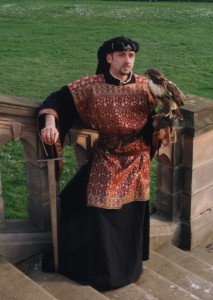 Medieval banquets and battle re-enactments, Gary's costume stood up to a lot.